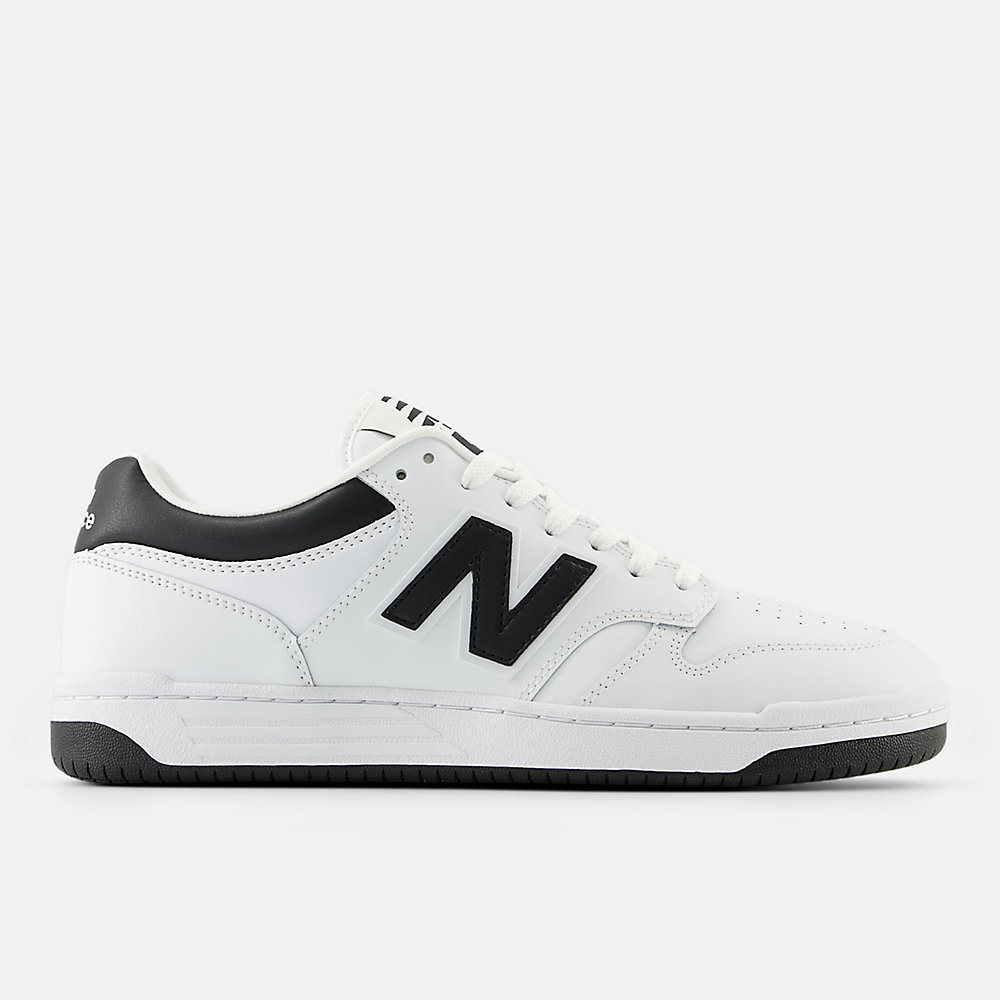 New Balance 480 Shoes White with Black